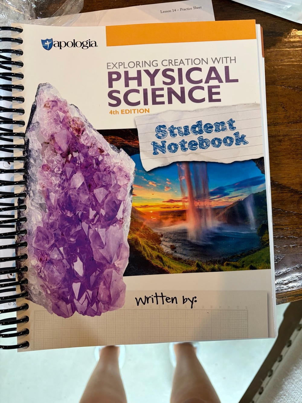 Apologia Physical Science Student Notebook - Purple Crystal Cover
